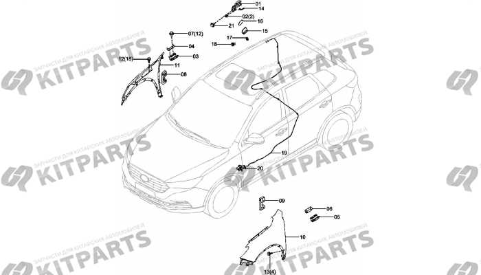 Крылья. Лючок топливного бака FAW Besturn X40