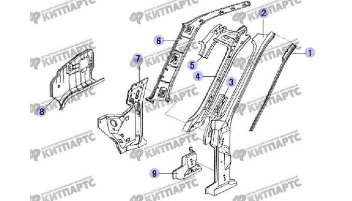 Стойка ветрового стекла Great Wall Safe (SUV G5)