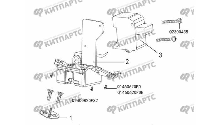 Замок двери задка Great Wall DW Hower H3