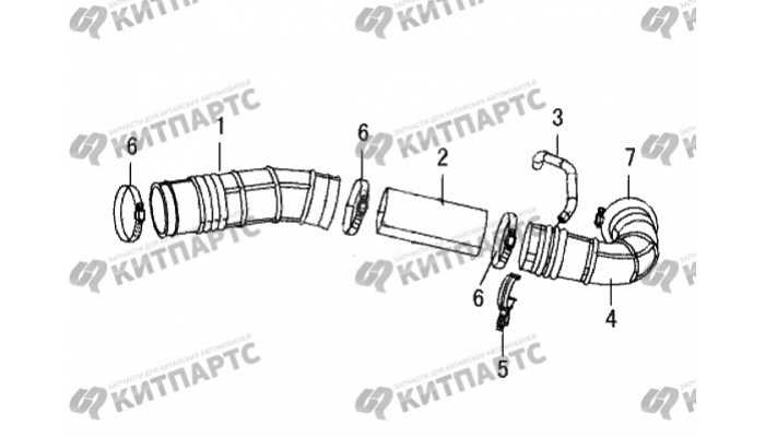 Патрубок корпуса воздушного фильтра Great Wall Wingle 3