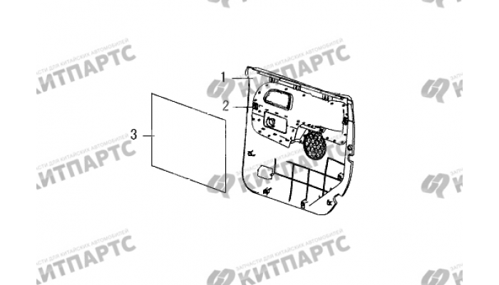 Обивка задней двери Great Wall Wingle 5